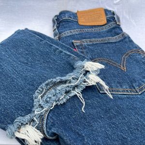 Levi Wedgie Straight button fly premium denim